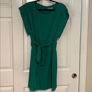 Eliza J Cap-Sleeved Dress GREEN